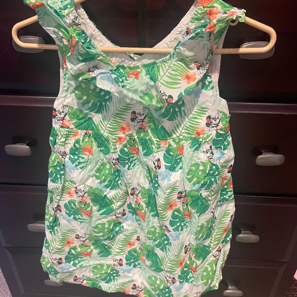 Disney store Minnie tropical dress size 7/8
